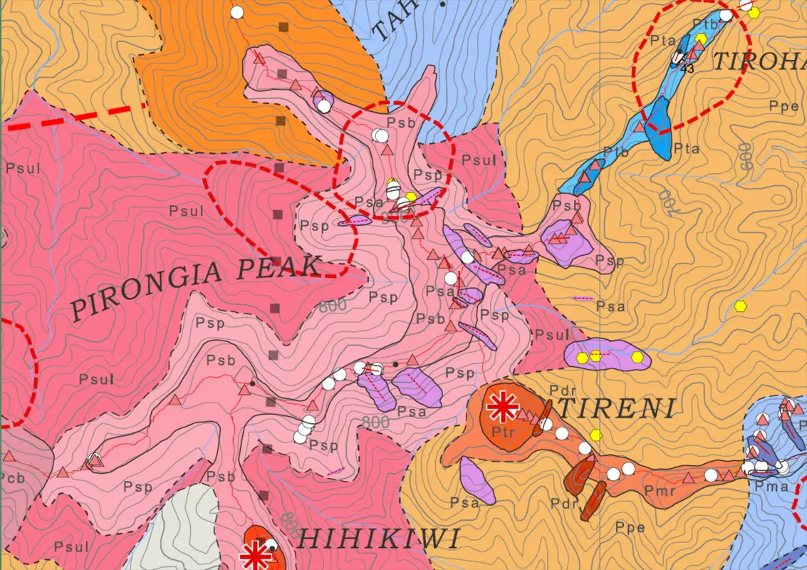 pirongia map s