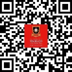 QR code for University of Waikato's WeChat account