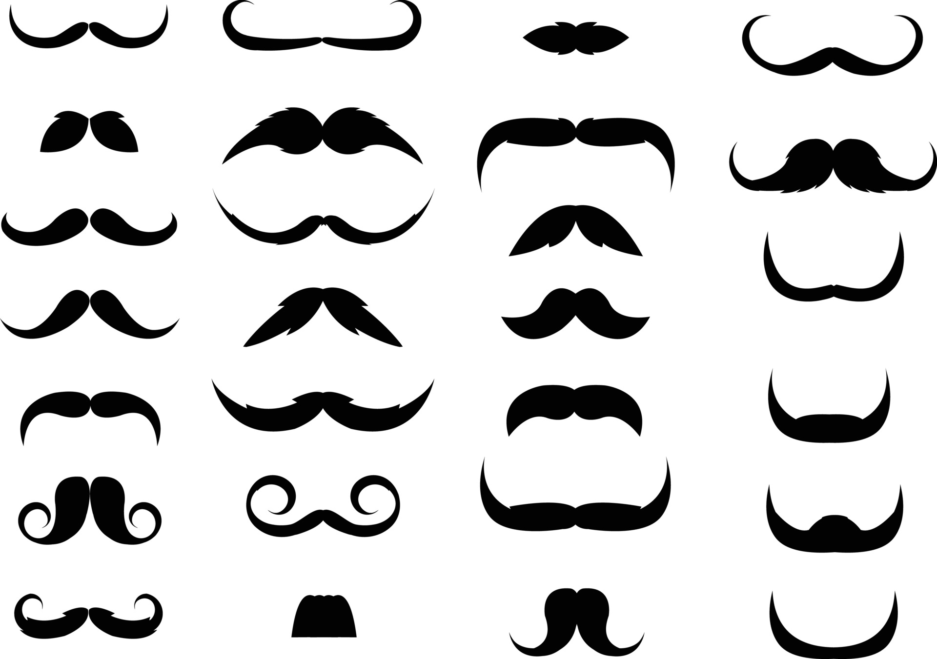 vecteezy moustache design illustration