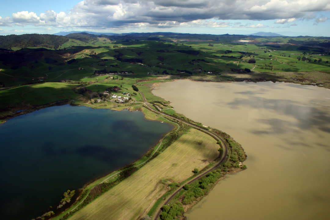 Lake Waahi and Puketirini as pictured in newly published book Hidden Gems of the Waikato