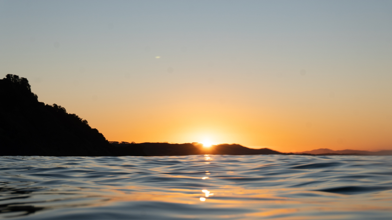 leigh marine reserve sunset
