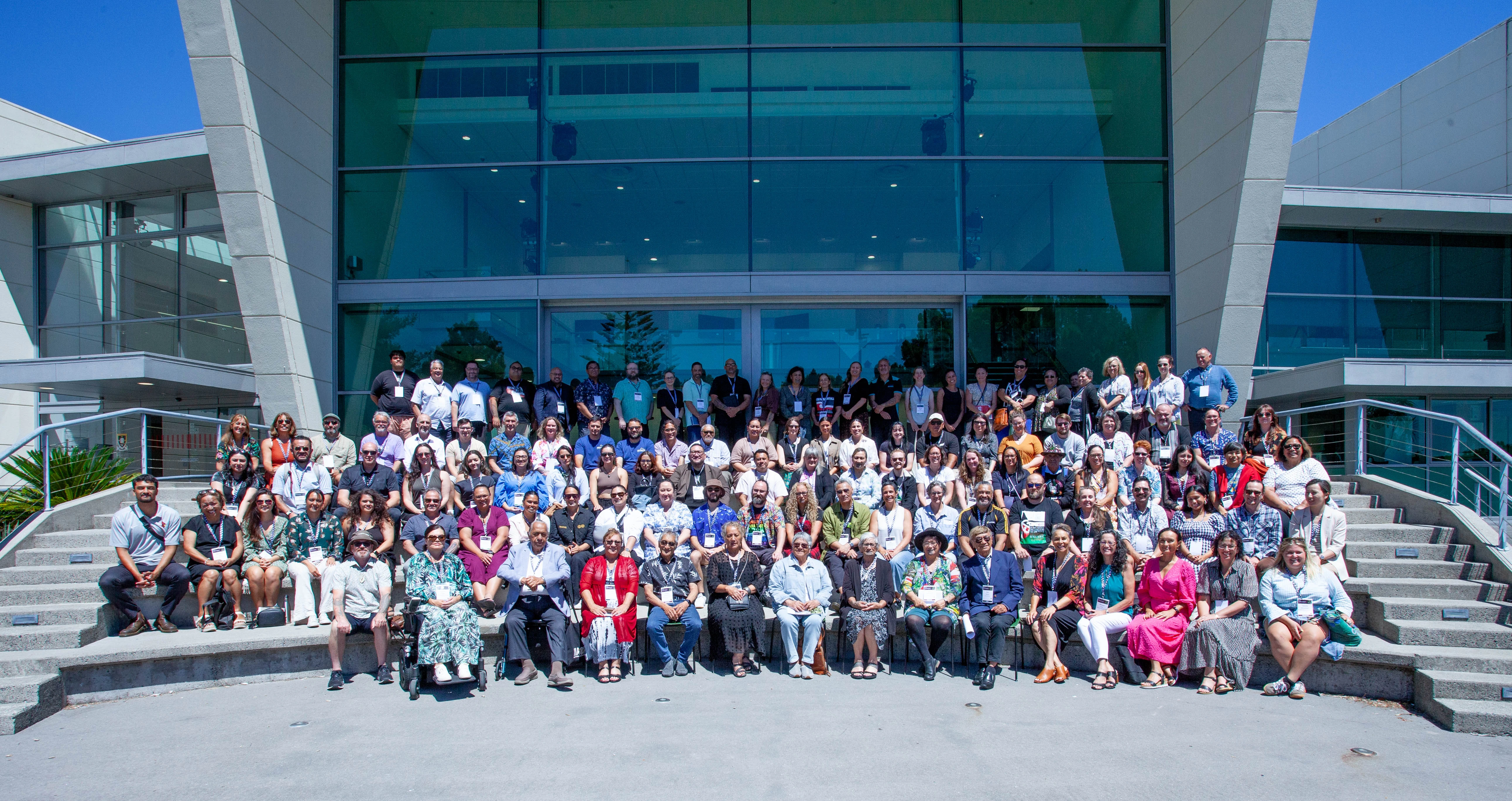 TINT Summit group photo on steps