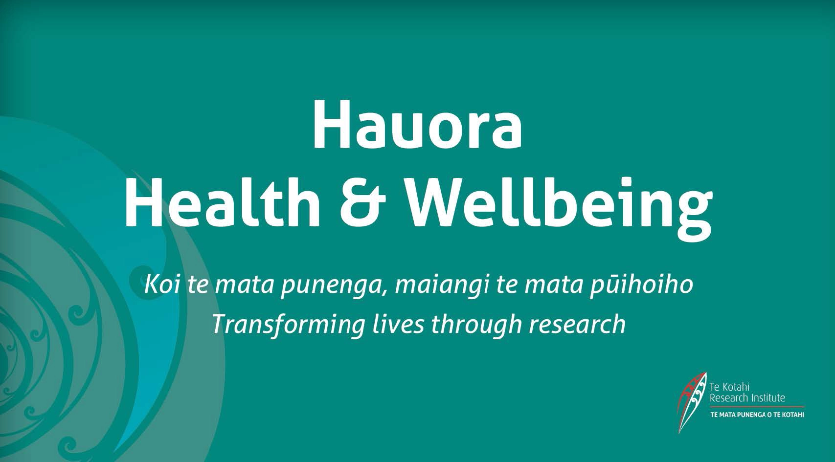 hauora health wellbeing