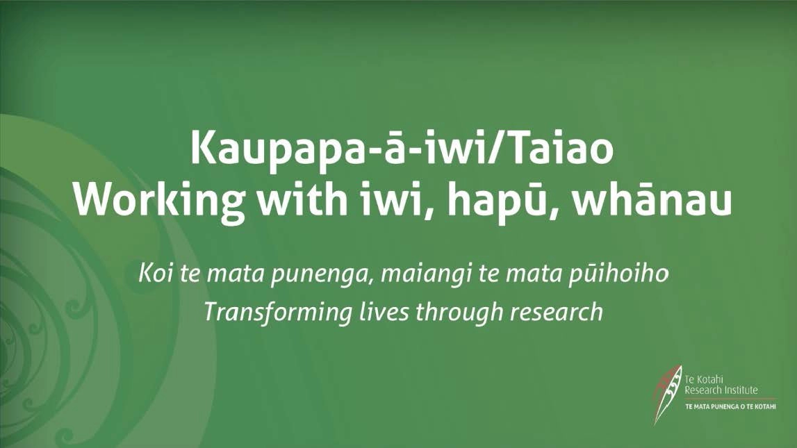 kaupapa a iwi