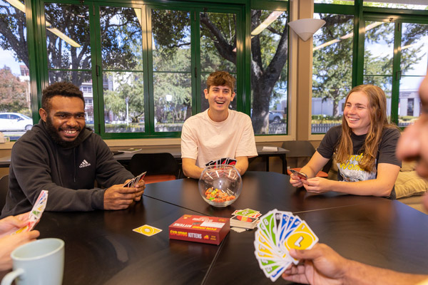 Students Playing Uno Wellbeing Hub