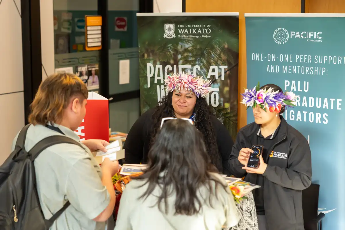 pacific staff with students
