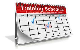 Training dates class rep column