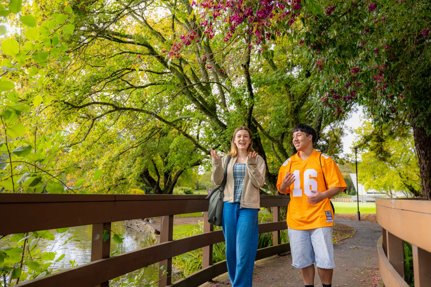 students-talking-on-gapa-bridge