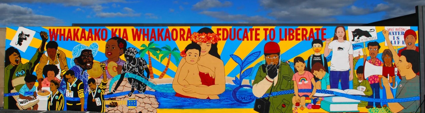 Educate to liberate mural